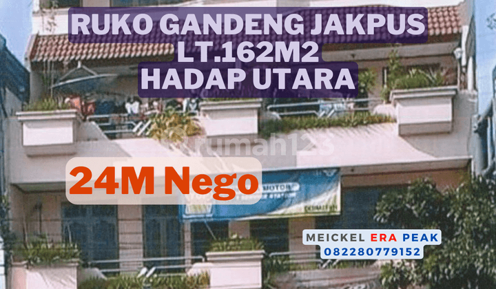 Lokasi Strategis Dijual Ruko Gandeng Jl.letjen Suprapto, Lt.162m2, Hadap Utara