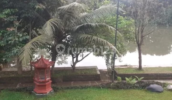 Dijual Tanah Darat Bonus Villa Cantik Kolam Ikan Cocok untuk Usaha Sewa Villa Strategis Dekat Puncak di Parung Bogor