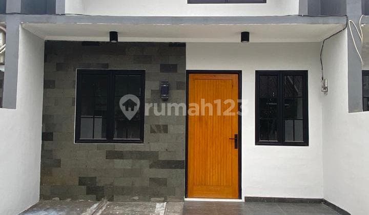 Rumah Bergaya Scandinavian Dijual Murah 2 Kamar Tidur Dekat Gerbang Tol Sawangan Di Bedahan Depok