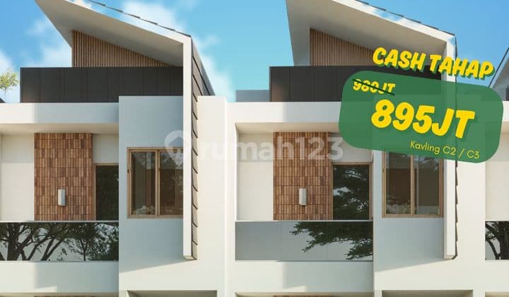 Dijual Rumah Villa 2 Lantai Padalarang Dkt Stasiun Kereta Cepat