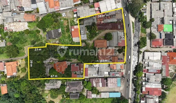 tanah lokasi strategis di jalan raya utama dekat margonda dan stasiun depok lama
