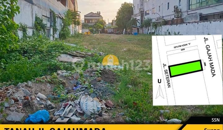 Dijual Tanah strategis di Jalan Gajahmada pusat bisnis