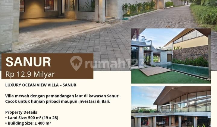 Villa Mewah SHM IMB Lengkap View Laut Laur