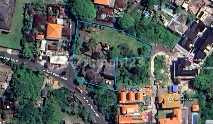 Tanah 20.15 Are Posisi Hook SHM di Ungasan Hert