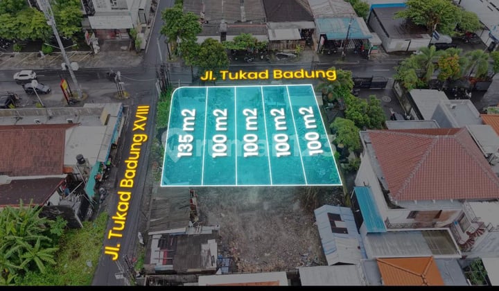 Tanah Luas Mulai 1 Are di Jl Utama Tukad Badung Renon Ket