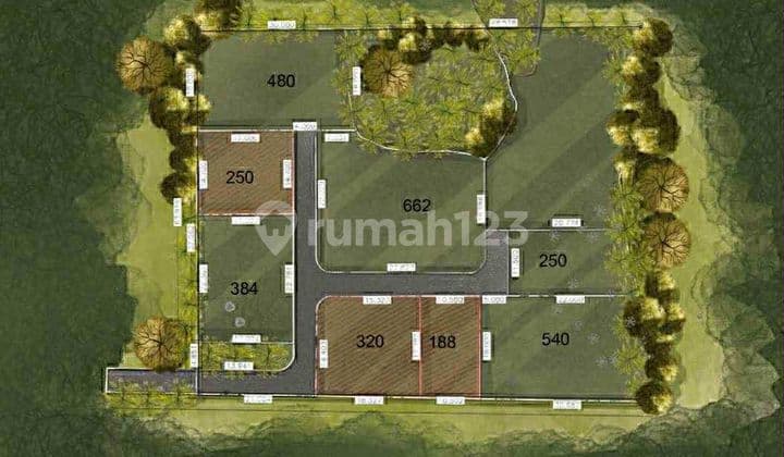 Lahan dengan Pemandangan Laut Jalan Kaki ke Pantai Balangan