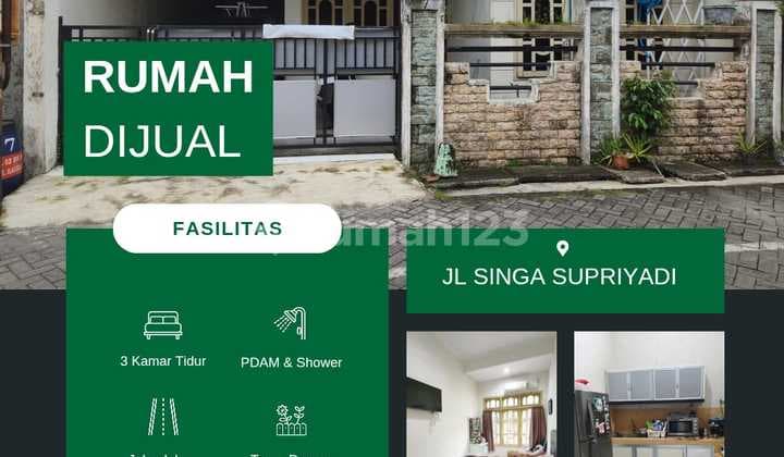 Move-In Ready House, Flood-Free, on Jalan Singa Kalicari, 50 Meters from Supriyadi, Quiet Neighborhood