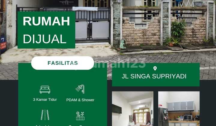 Move-In Ready House, Flood-Free, on Jalan Singa Kalicari, 50 Meters from Supriyadi, Quiet Neighborhood