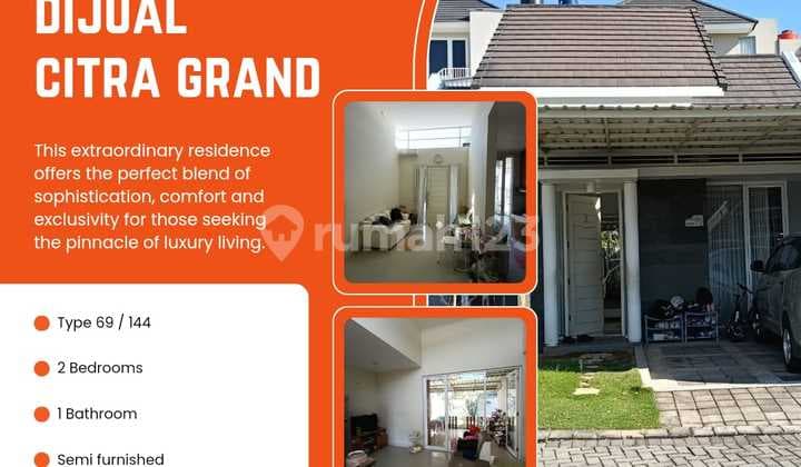 Rumah Siap Huni Semi Furnished Citragrand Sambiroto Tembalang