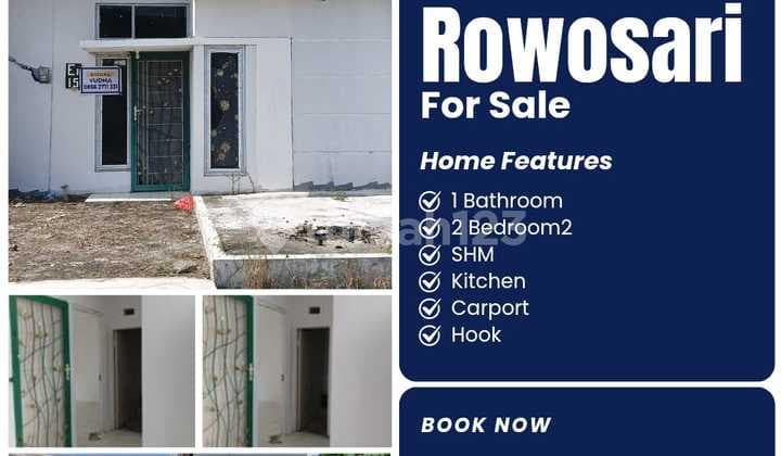 Rumah Hook Rowosari Meteseh Tembalang Sudah SHM Lingkungan Jadi