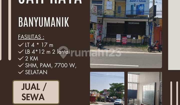 Ruko 2 Lantai Jati Raya Banyumanik bisa Jual atau Sewa