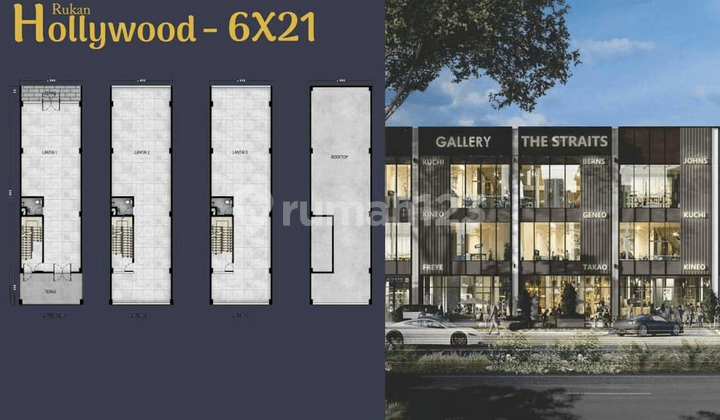 Ruko Hollywood Marina Bay Pik2, Brand New