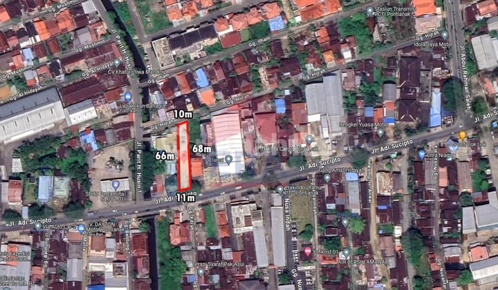 Land by the Road, Busy Location, Adisucipto Street, Pontianak