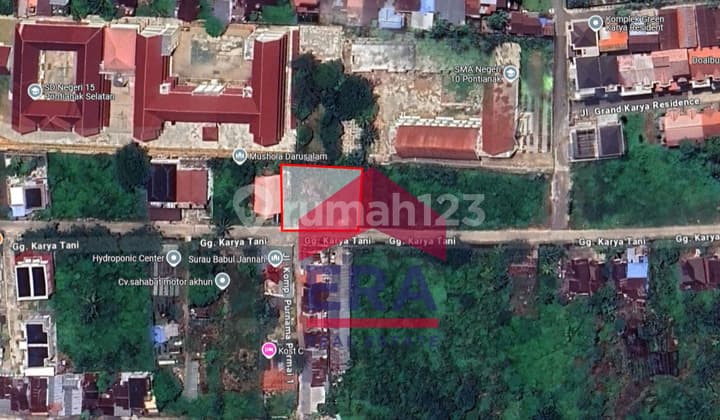 Tanah Siap BangunJalan Karya Tani, Pontianak