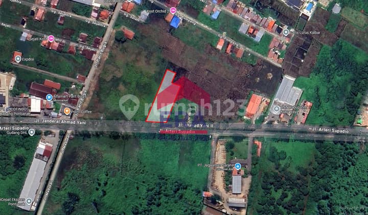 Tanah Tepi Jalan Ayani 2, Kubu Raya