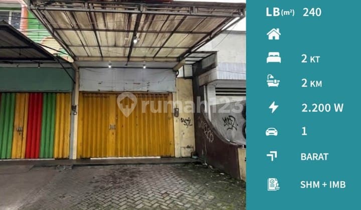 Dijual Ruko Strategis Nol Jl S. Supriadi Sukun Malang Cocok untuk Usaha