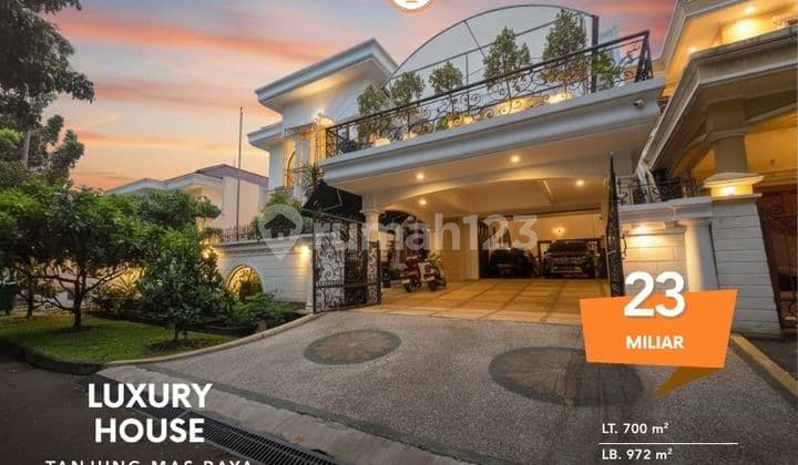 Rumah Mewah Dua Lantai Siap Huni di Kawasan Elit Tanjung Barat Jakarta Selatan Sebelah Aeon Mall