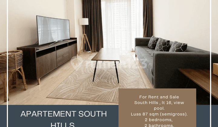For Sale & For Rent South Hills Apartment 2Br Pool View
