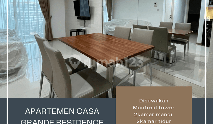 Disewakan Apartemen Casa Grande Residence 2br View Pool