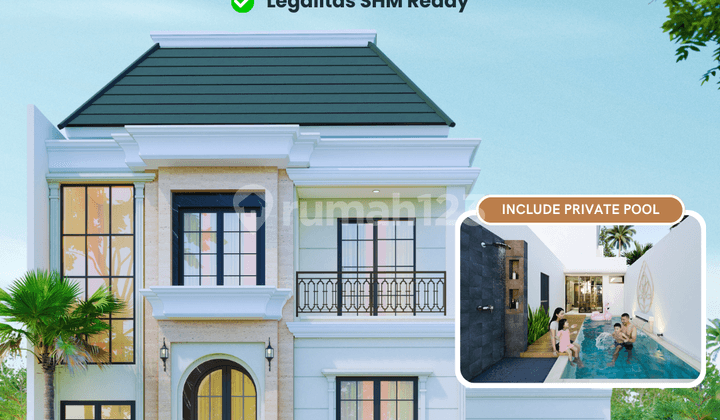 SHM Ready! Rumah Mewah 2 Lantai dengan Private Pool Dekat Tugu Jogja