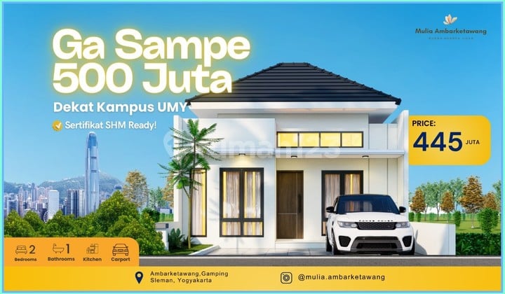 Rumah Dijual Jogja Dekat Pasar Gamping All In Senyaman Villa