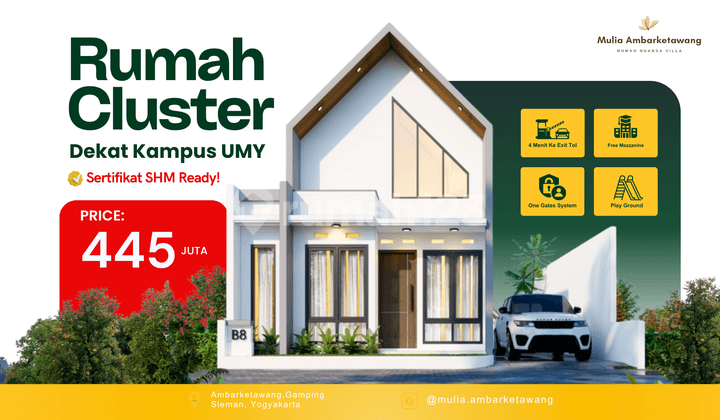 Rumah 400 Jutaan Barat Kampus UMY Dekat Malioboro