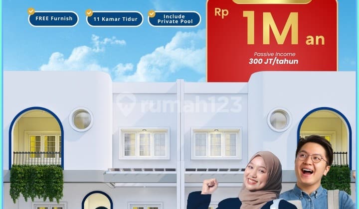 Jual Rumah Kost Mewah Sleman 2 Lantai SHM Dekat Kampus Uii Jogja