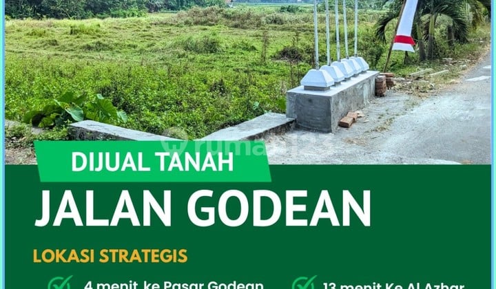 Dijual Tanah Kavling SHM Yogyakarta Murah Dekat Tugu Jogja Godean