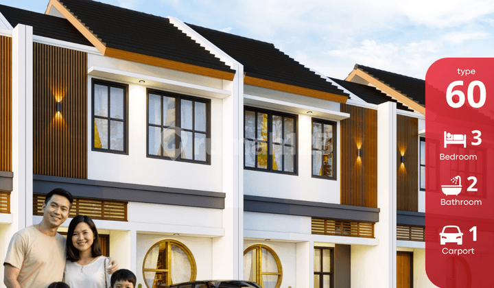 Rumah 400 Jutaan Dalam Cluster Dekat Kampus Ternama Jogja