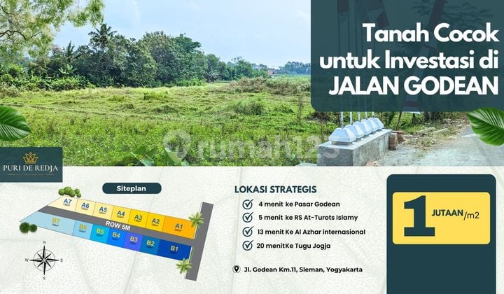 Jual Tanah Kavling Murah Dekat Pasar Godean SHM Yogyakarta