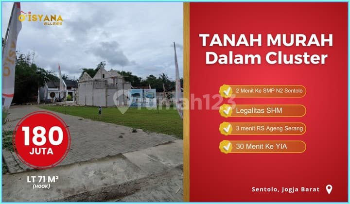 Dijual Kavling Murah Yogyakarta Hanya 100 Jutaan Dalam Cluster