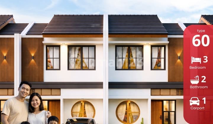 Rumah Dalam Cluster Jogja 2 Lantai Bonus All In