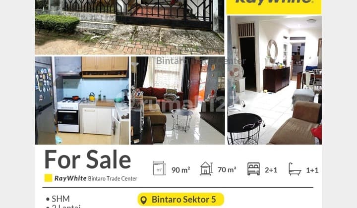 Rumah di Bintaro Sektor 5.Dekat Stan