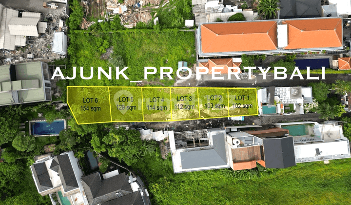 6 Plot Kavling Luasan Kecil, Hanya 800 Mtr ke Pantai Berawa