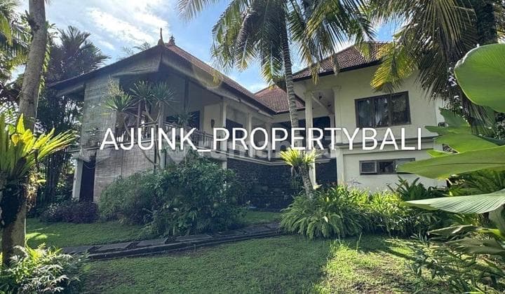 Resort Vila Dengan Garden Luas & View Sawah Area Strategis, Ubud