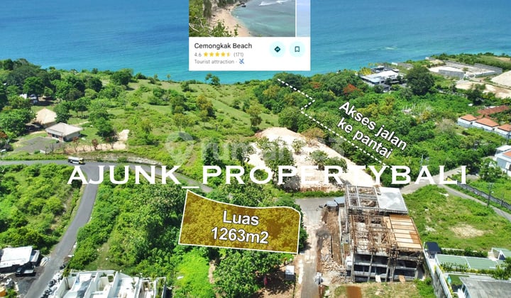 Land View Sea From 2nd Floor, Only 200 Meters to Beach in Pecatu.