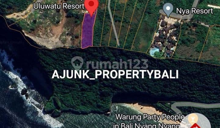 Tanah Cliff Front Lokasi Premium Sebelah Pantai Nyang², Pecatu