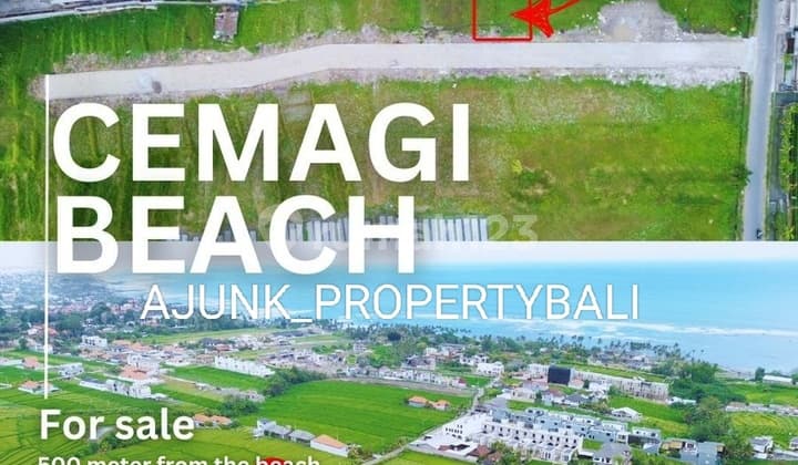 Tanah Kavling Premium, Sisa 1 Plot, 600 Mtr Ke Pantai Cemagi