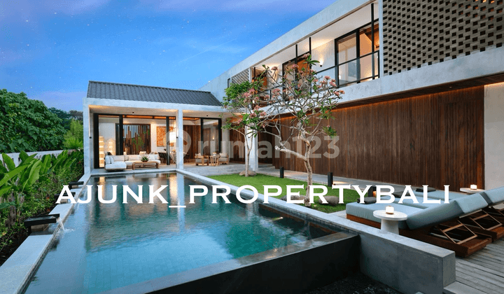 Brand New Vila Mewah Style Modern Tropis Di Padang Linjong Canggu