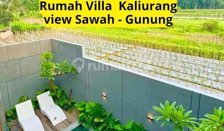 Rumah Kolam Renang Konsep Villa Kaliurang