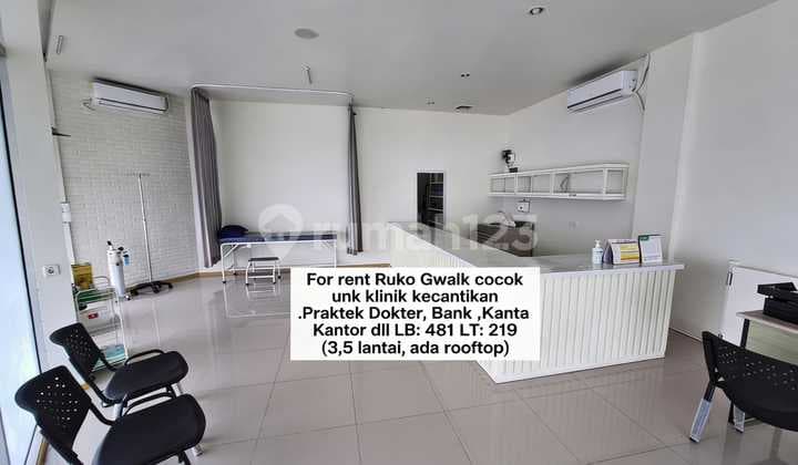 Disewakan Ruko di Gwalk Cocok untuk Klinik (Y W)