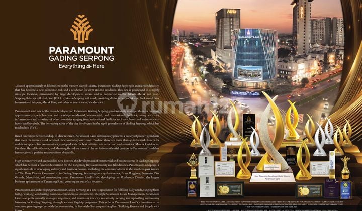 Ruko Terbaru Dari Paramound Land Gading Serpong