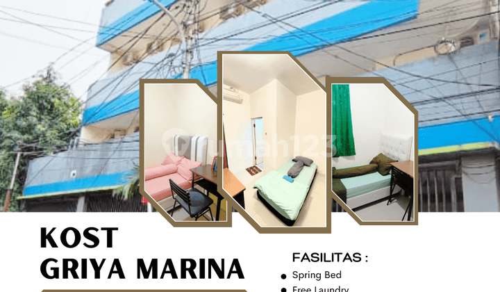 Di Sewa Kost Campur Strategis untuk Karyawan & Mahasiswa Griya Marina Full Furnished di Jalan Tomang Tinggi No.16a Grogol, Jakarta Barat Lokasi Sangat Strategis Paling Murah Book Now!!