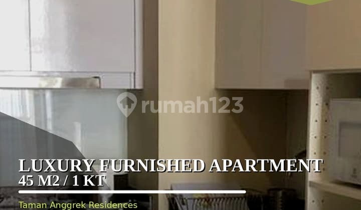 Apartemen Taman Anggrek Residences 1Br Full Furnished - Lantai 38, Siap Huni!
