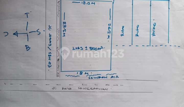 Sewa Tanah di Pesanggrahan Raya 500 M2 Jalan Utama Strategis Banget !!