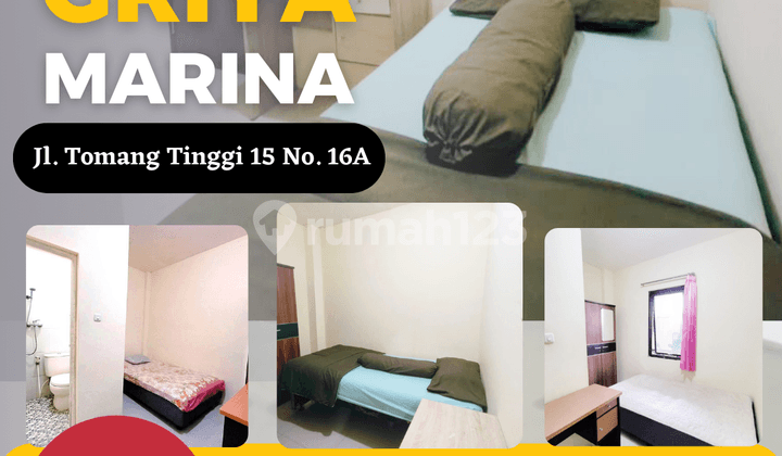 Di Sewa Kost Campur Strategis Untuk Karyawan & Mahasiswa Griya Marina Full Furnished di Jalan Tomang Tinggi No.16A Grogol, Jakarta Barat Lokasi Sangat Strategis Paling Murah BOOK NOW!!