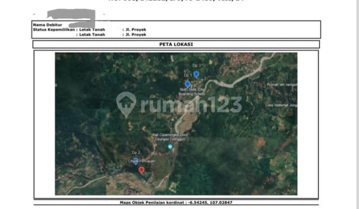 Dijual Tanah Super Murah Di Jl. Sukamakmur Sukajaya Jonggol Bogor