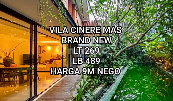 Rumah Private Pool Brand New di Cinere Mas Jakarta Selatan