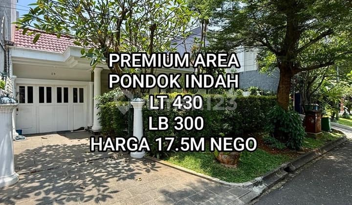 House for Sale in Premium Area Pondok Indah, South Jakarta