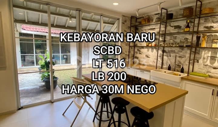 Rumah Halaman Besar Selangkah ke Scbd Kebayoran Baru Jaksel